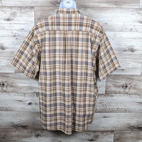 Nautica* Men's Short Sleeve Button Down Curved Hem‎ Chest Pocket Shirt~ Size XL - Picture 2 of 11
